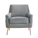 Elements International Lampur ULP3204100E Accent Arm Chair - Gray IMAGE 2