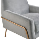 Elements International Lampur ULP3204100E Accent Arm Chair - Gray IMAGE 7
