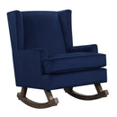 Elements International Seaside USS210101G Rocking Chair - Ink Blue IMAGE 1