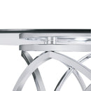 Elements International Merlin CDML100DTTB Round Dining Table IMAGE 3