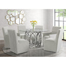 Elements International Merlin CDML100DTTB Round Dining Table IMAGE 4