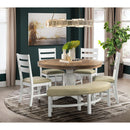 Elements International Park Creek DPK100RDTB Round Dining Table IMAGE 2