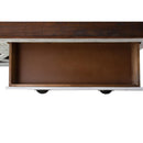 Elements International Bruno MABR100DR Accent Cabinet - White/Brown IMAGE 5