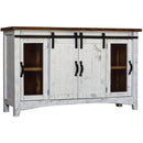 Elements International Hugo MAHG100TV TV Stand - White/Brown IMAGE 1