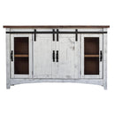 Elements International Hugo MAHG100TV TV Stand - White/Brown IMAGE 2