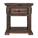 Elements International Mallorca MAML100ETD End Table - Brown IMAGE 1