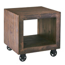 Elements International Metro MAMO22ET End Table - Latte IMAGE 2