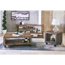Elements International Metro MAMO22ET End Table - Latte IMAGE 3