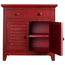 Elements International Rafael MARF05CNE Accent Cabinet - Red IMAGE 2