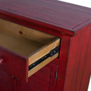 Elements International Rafael MARF05CNE Accent Cabinet - Red IMAGE 3