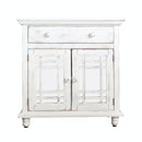Elements International Sergio MASG02CNE Accent Cabinet - White IMAGE 1
