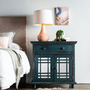 Elements International Sergio MASG10CNE Accent Cabinet - Blue IMAGE 1