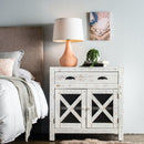 Elements International Simon MASN02CNE Accent Cabinet - White IMAGE 1