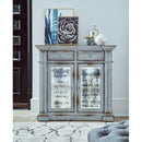 Elements International Kevin MAKV300CN Accent Cabinet - Light Grey IMAGE 4