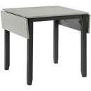 Elements International Martin DMT3003DLDS 3 pc Dinette - Grey/Black IMAGE 3