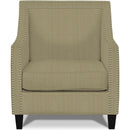 Elements International Erica UER082100CA Chair with Chrome Nails - Heirloom Natural IMAGE 1