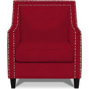 Elements International Erica UER084100CA Chair with Chrome Nails - Heirloom Berry IMAGE 1