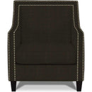 Elements International Erica UER081100CA Chair with Chrome Nails - Heirloom Chocolate IMAGE 1