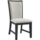 Elements International Grady DGD850SBC Slat Back Side Chair - Black IMAGE 1