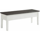 Elements International Kayla DKY300SBN Storage Bench IMAGE 1