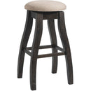 Elements International Stone DST100BSWSBTF 30" Swivel Backless Bar Stool - Charcoal IMAGE 1