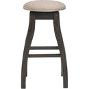 Elements International Stone DST100BSWSBTF 30" Swivel Backless Bar Stool - Charcoal IMAGE 2