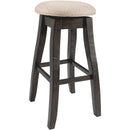 Elements International Stone DST100BSWSBTF 30" Swivel Backless Bar Stool - Charcoal IMAGE 3