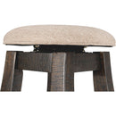Elements International Stone DST100BSWSBTF 30" Swivel Backless Bar Stool - Charcoal IMAGE 4
