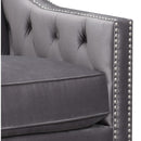 Elements International Tiffany UTF288100 Accent Chair - Broadway Gun Metal IMAGE 6