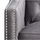 Elements International Tiffany UTF288100 Accent Chair - Broadway Gun Metal IMAGE 7