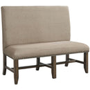 Elements International Franklin Upholstered Bench IMAGE 1