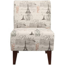 Elements International Scarlett Accent Slipper Chair IMAGE 2
