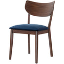 Elements International Robin Side Chair Set in Navy Blue IMAGE 1