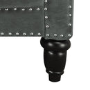 Elements International Twain Chaise with Gray Scroll Pillow IMAGE 5