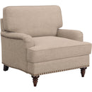 Elements International Abby Chair in Heirloom Smoke / Pewter IMAGE 1
