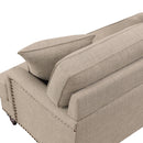 Elements International Abby Sofa W/Pillows in Heirloom Smoke / Pewter IMAGE 6