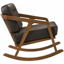 Elements International Ingram Rocker Chair in Brown IMAGE 3