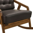 Elements International Ingram Rocker Chair in Brown IMAGE 6