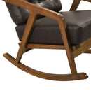 Elements International Ingram Rocker Chair in Brown IMAGE 7