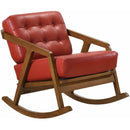 Elements International Ingram Rocker Chair in Red IMAGE 1