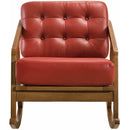 Elements International Ingram Rocker Chair in Red IMAGE 2