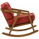 Elements International Ingram Rocker Chair in Red IMAGE 3