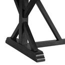 Elements International Tuscany 70" Marble Standard Height Rectangular Dining Table IMAGE 5