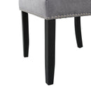 Elements International Tuscany Standard Height Side Chair Set in Charcoal IMAGE 8