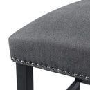 Elements International Tuscany Counter Height Side Chair Set in Charcoal IMAGE 7