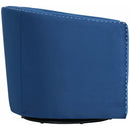 Elements International Stanton Swivel Chair in Navy IMAGE 3
