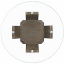 Elements International Dapper Round Counter Height Dining Table in Walnut IMAGE 3