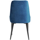 Elements International Celeste Dining Side Chair w/Blue Fabric IMAGE 4