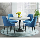 Elements International Celeste Dining Side Chair w/Blue Fabric IMAGE 9