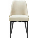 Elements International Celeste Dining Side Chair w/Cream Fabric IMAGE 2